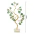 Bonsai Pedra Quartzo Verde Base Cristais 14cm - Saúde