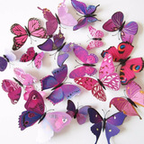 Borboletas 3d Azul Rosa