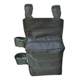 Bornal Modular Molle Tático Militar Perna Bolsa Preto
