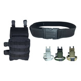 Bornal Tático Modular De Perna Operacional Militar Pochete Cor Preto