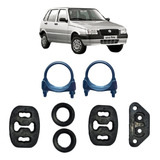 Borracha Coxim Escapamento Fiat Uno 94 A 96 Kit 7 Unidade