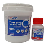 Borracha De Silicone Azul Para Criação De Moldes   525g