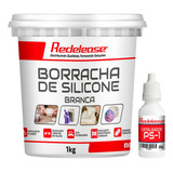 Borracha De Silicone Branca