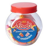 Borracha Mini Foods C 20 Uni Tilibra Cor Vermelho