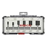 Bosch Jogo De Fresas Retas Encaixe De 6 Mm 6 Peças