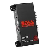 Boss áudio Sistemas R1002 Amplificador Car - 2 Channel, 200 Watts Max Power, 2 4 Ohm Estável, Classe Ab, Full Range