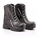 Bota Borracha Galocha Polaina Pvc Chuva Cano Curto Impermeável Preta Pantaneiro Moto Motoboy Motocilcista 43/44