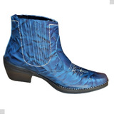 Bota Botina Country Texana Promoção Cowboy Bico Fino Rodeio