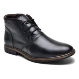 Bota Botina Couro Confortavel