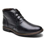 Bota Botina Couro Confortavel