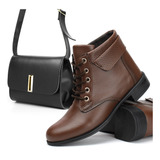 Bota Coturno Botinha Feminina