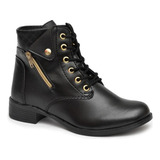 Bota Coturno Cano Curto