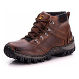 Bota Coturno Em Couro