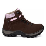 Bota Coturno Feminina Couro