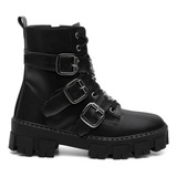 Bota Coturno Feminina Rock