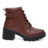 Bota Coturno Feminino Salto