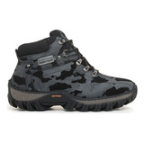 Bota Coturno Masculina Couro