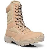 Bota Coturno Militar Policia Pm Tatico Infantaria Em Couro Conforto Com Palmilha Em Gel Bege Cor:bege;tamanho:41;gênero: