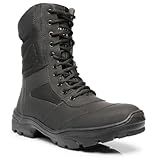 Bota Coturno Militar Policia Pm Tatico Infantaria Em Couro Conforto Com Palmilha Em Gel Preto Cor:preto;tamanho:41;gêner