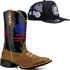 Bota Country Masculina Texana Americana Usa Couro Cano Long