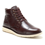 Bota Couro Masculina Cano