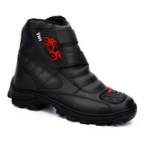 Bota De Motoqueiro Couro