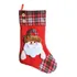 Bota De Natal Vermelha Papai Noel Xadrez   1un   Cromus