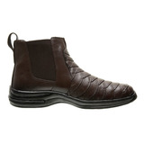 Bota Escamada Masculina Couro