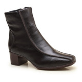 Bota Feminina De Couro