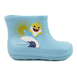 Bota Infantil Grendene Galocha Baby Shark Azul- 22538