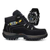 Bota Masculina Adventure Coturno Botina Com Brinde