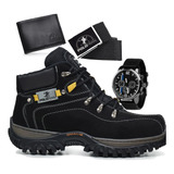 Bota Masculina Adventure Coturno Botina Com Brindes