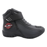 Bota Motociclista Masculina Couro