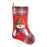Bota Natalina Boneco De Neve Vermelho 46x28x3 1107249 Cor 30