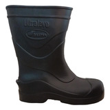 Bota Preta Impermeavel Galocha