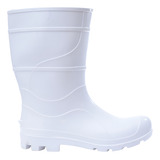 Bota Pvc Branca Borracha