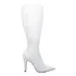 Bota Salto Alto Napa Croco Branco 10cm - Ref. 65044b Linda