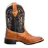 Bota Texana Avestruz Cano Longo Bico Quadrado Couro Wisk