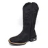 Bota Texana Country Feminina Em Couro Cano Alto Bordado 