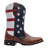 Bota Texana Couro Cano