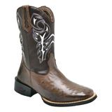 Bota Texana Masculina Couro