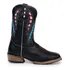 Bota Texana Masculina Couro Sola Carrapeta Bico Quadrado