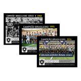 Botafogo Tricampeão Brasileiro Kit Com 3 Frete Grátis