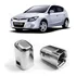 Botão Cromado Alavanca Freio De Mão Hyundai I30 2009 2012