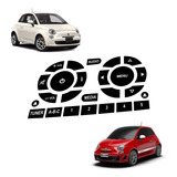 Botão Do Rádio Fiat 500 Kit Adesivo Para Reparo Restaurar