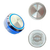 Botão Elevador Led 3vias 12/24v Azul Tipo Neo - 1 Peça