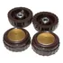Botão Knob Marrom - Rádio Semp Pt-76/ac-431 (4 Unidades)