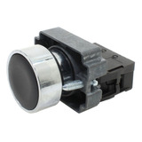Botao Pulsador Faceado Metalico