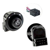 Botão Retrovisor Gol Bola G2 Escort Santana C/ Plug Conector