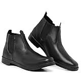 Botina Bota Masculina Couro